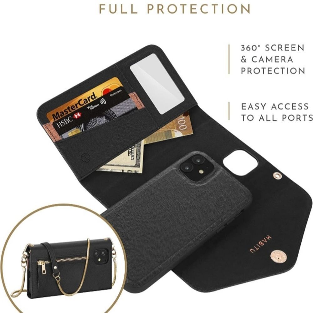 Vegan Wallet Case for iPhone XR/11 - Picture 5 of 12